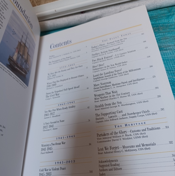 The Navy Naval Historical Foundation United States Navy Leather Bound 2012 Editi - Picture 16 of 16